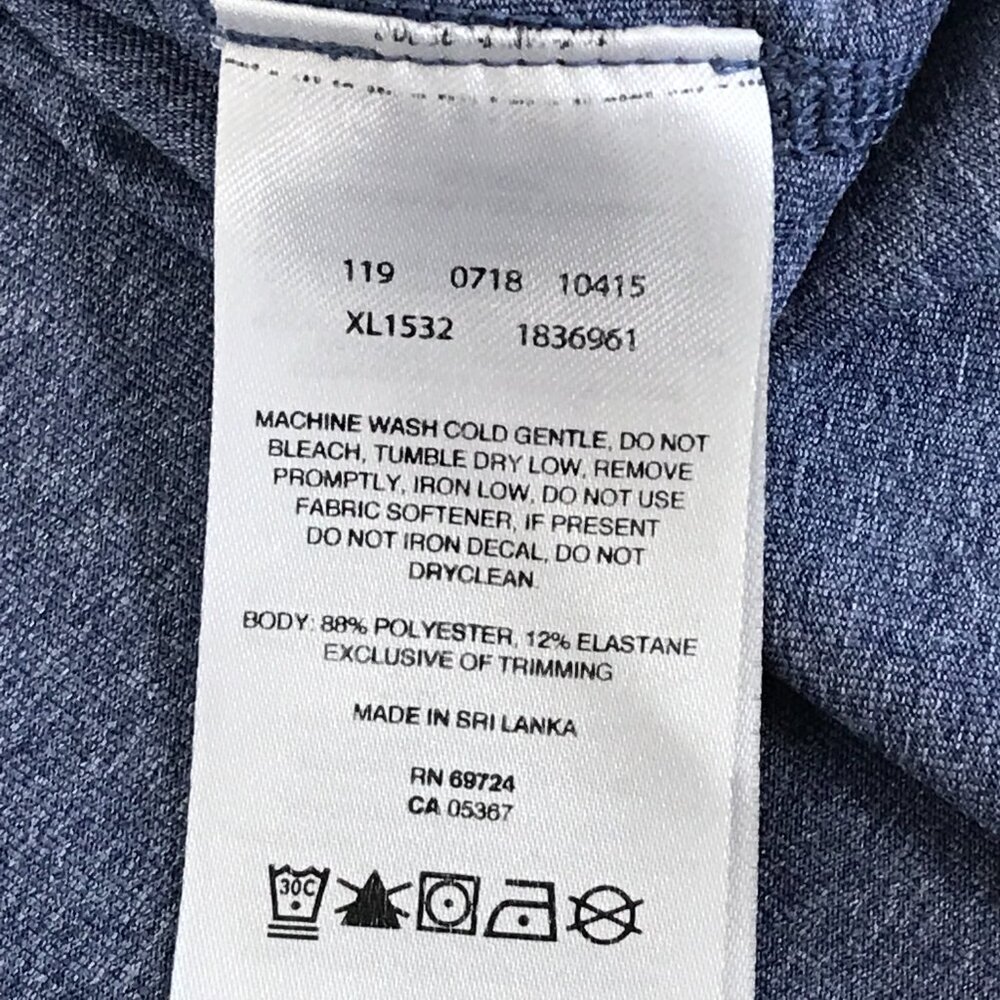 Columbia Omni-Wick Long Sleeve Active Tee Women's Large Blue Stretch Jersey Gym - Picture 10 of 10